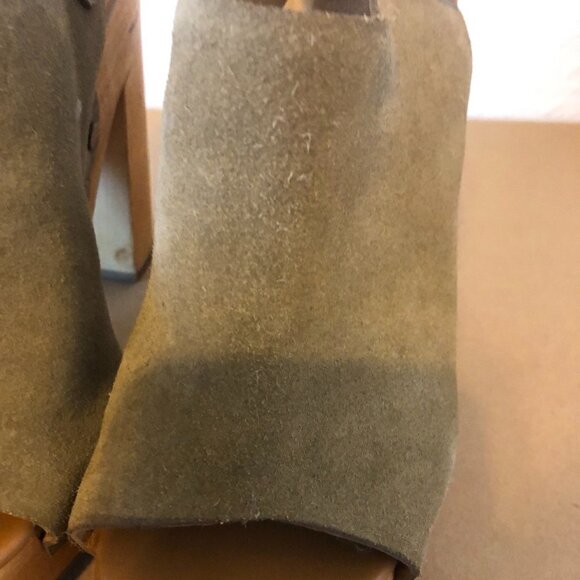 DOLCE VITA Sadey Heels Women’s Size 8.5 US Green/Tan Peep Toe Shoes Slingback - Picture 9 of 13